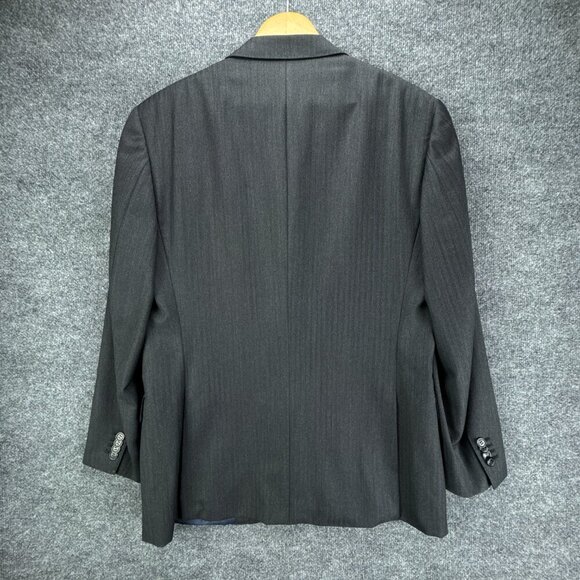SuitSupply Suit Jacket Mens 42R Gray‎ Herringbone Wool Super 110s Surgeons Cuff - Picture 7 of 16